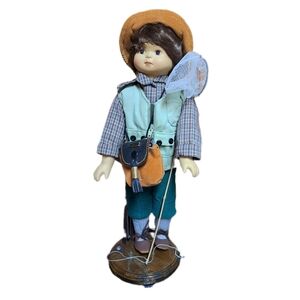 Vintage Fisherman 13 Inch Doll with Accessories By Kein Spielzeug Pre-Owned